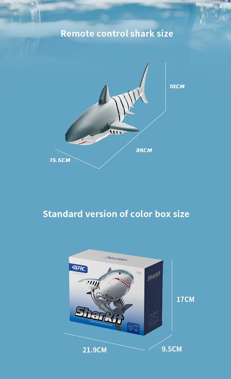 Realistic Remote Control Shark Toy with Rechargeable Battery