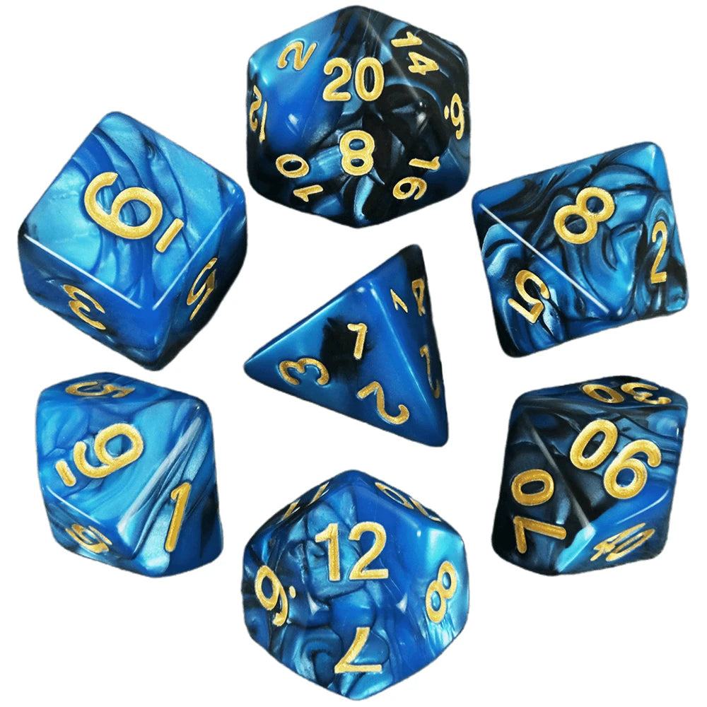 Polyhedral Dice Set (7 Pieces) for Tabletop RPGs