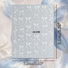 3D Bow Nail Stickers with Ribbon, Heart & Stripe Designs
