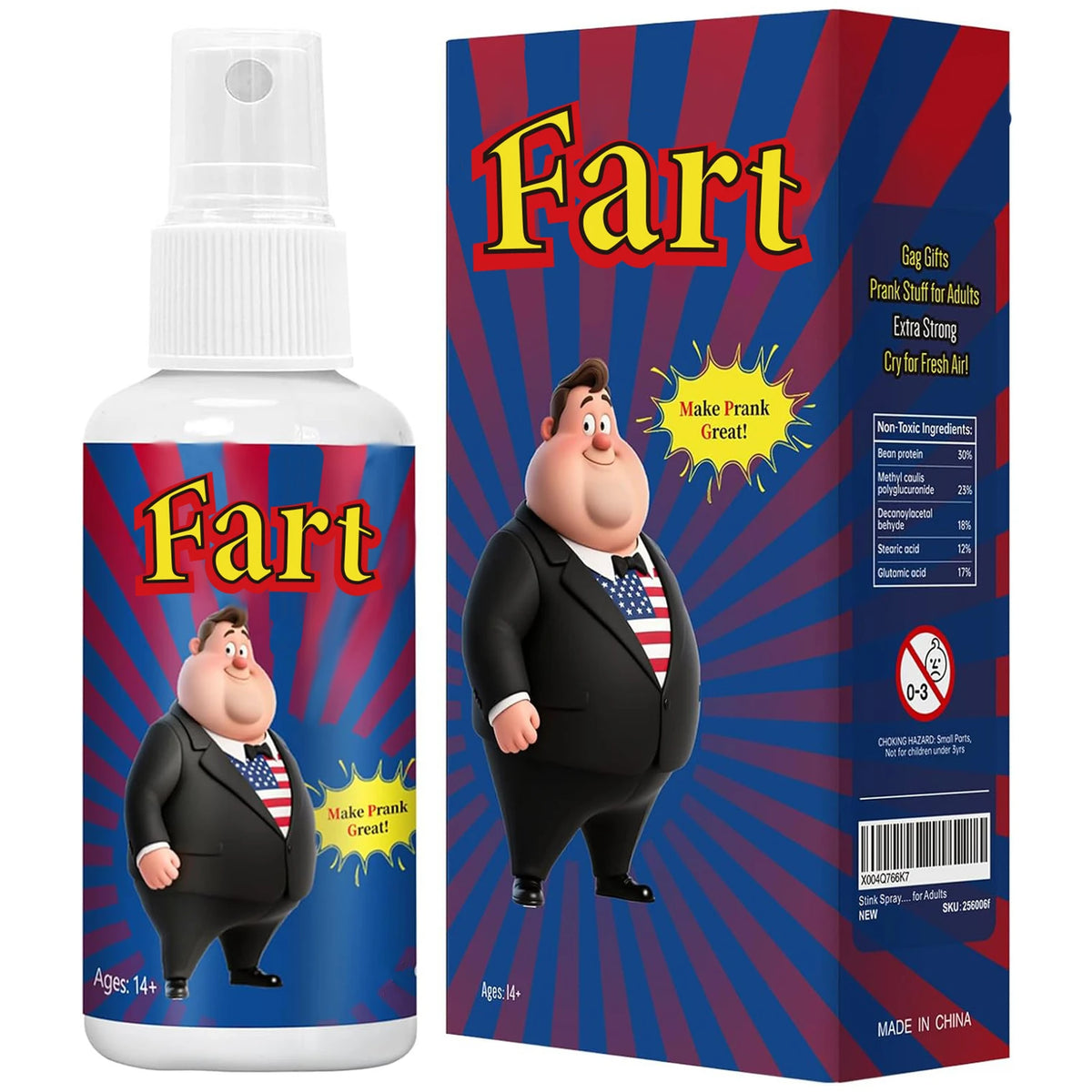 Extra-Strength Non-Toxic Prank Stink Spray — Gag Gift for Adults