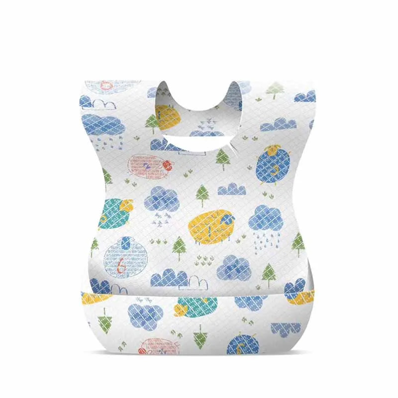 Disposable Baby Bibs (10-Pack) – Soft, Leakproof & Hygienic for Mess-Free Mealtimes