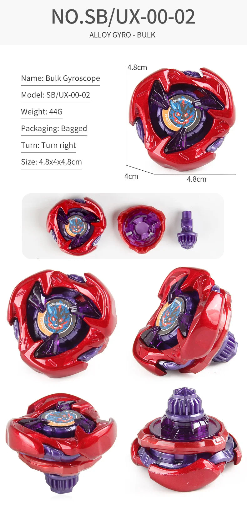 Metal Spinning Top Battle Set with Launcher
