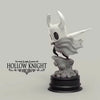 A white Hollow Knight Little Knight handcrafted PVC figure statue with a flowing silver hair element.