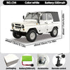 White WPL 1/12 scale 4WD off-road RC rock crawler truck with accessories and battery