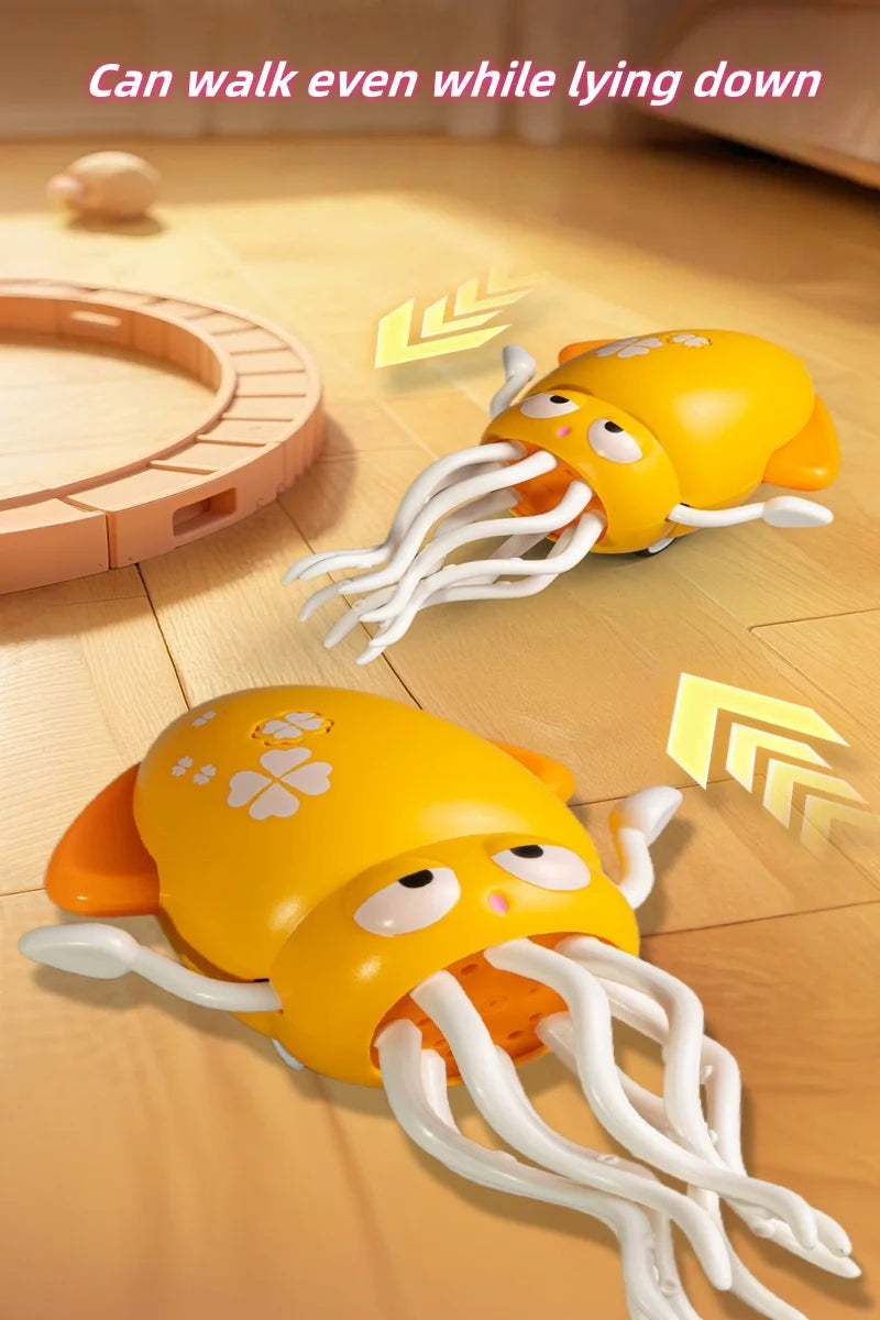 Interactive Dancing Octopus Toy with Obstacle Avoidance