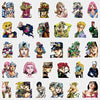 A collection of 82 anime character stickers from JoJo's Bizarre Adventure featuring various characters and poses.