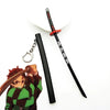 Metal Demon Slayer Katana Replica – Tanjiro Inspired Mini Samurai Sword