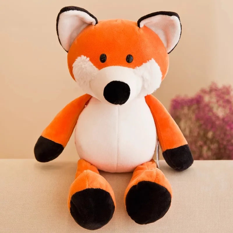 Soft Forest Animal Plush Toys Set – Lion, Elephant, Monkey & More