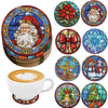 DIY Diamond Art Coaster Set for Christmas & More