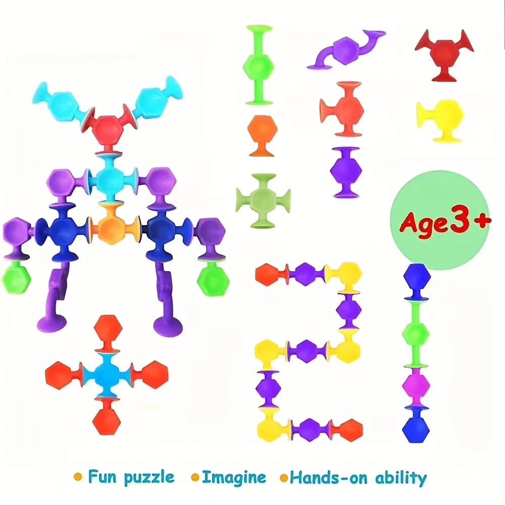 Soft Silicone Suction Bath Toys for Toddlers