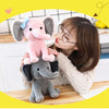 Soft Gray Elephant Plush Toy – Cuddly Stuffed Animal