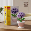 Building Block Flower Pot Set – Roses, Sunflowers & Carnations