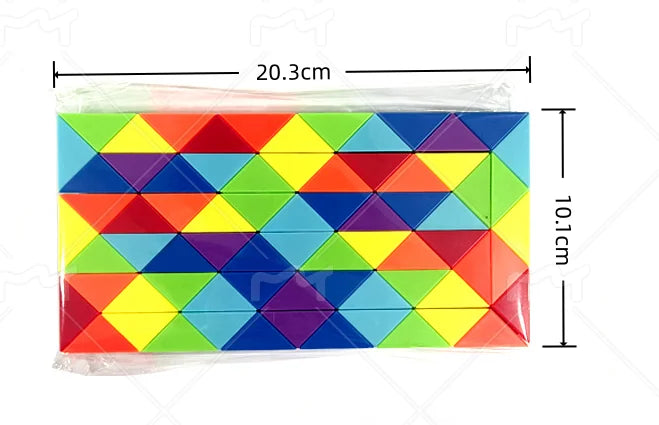Rainbow Twist Puzzle Snake – Creative Fidget Toy for Kids & Adults