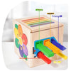 5-in-1 Wooden Shape & Color Sorting Toy for Toddlers