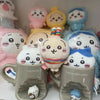 A collection of adorable Usagi Hachiware plush keychains in various pastel colors and themes.