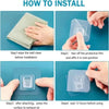 Clear Double-Sided Adhesive Wall Hooks