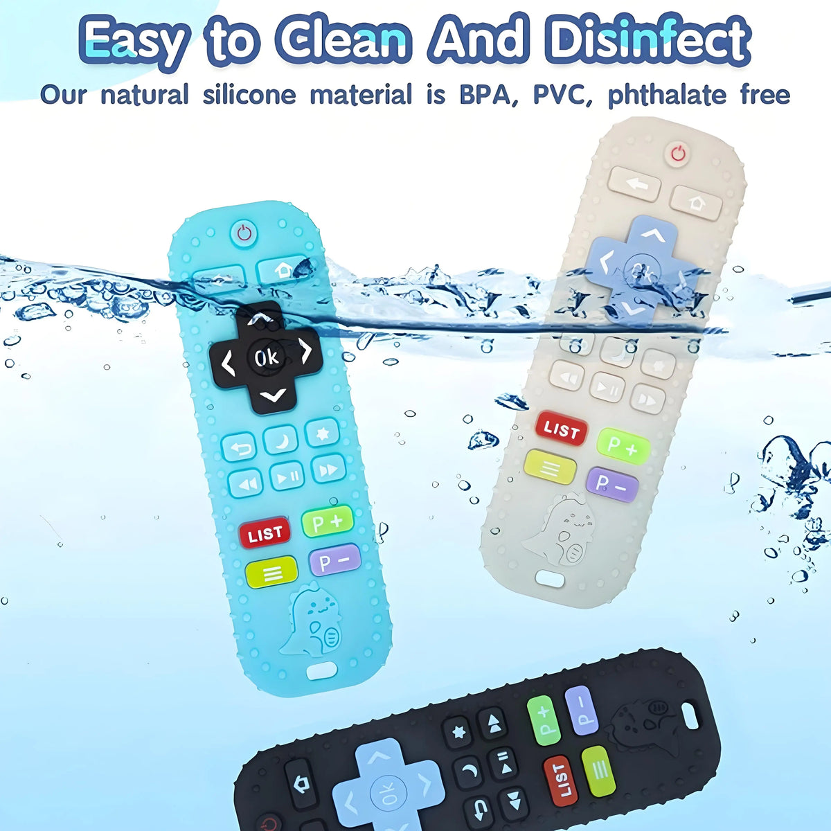 Silicone Teething Remote Control Toy for Babies