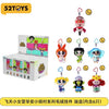 A set of collectible figures of The Powerpuff Girls Blossom, featuring various poses and accessories.