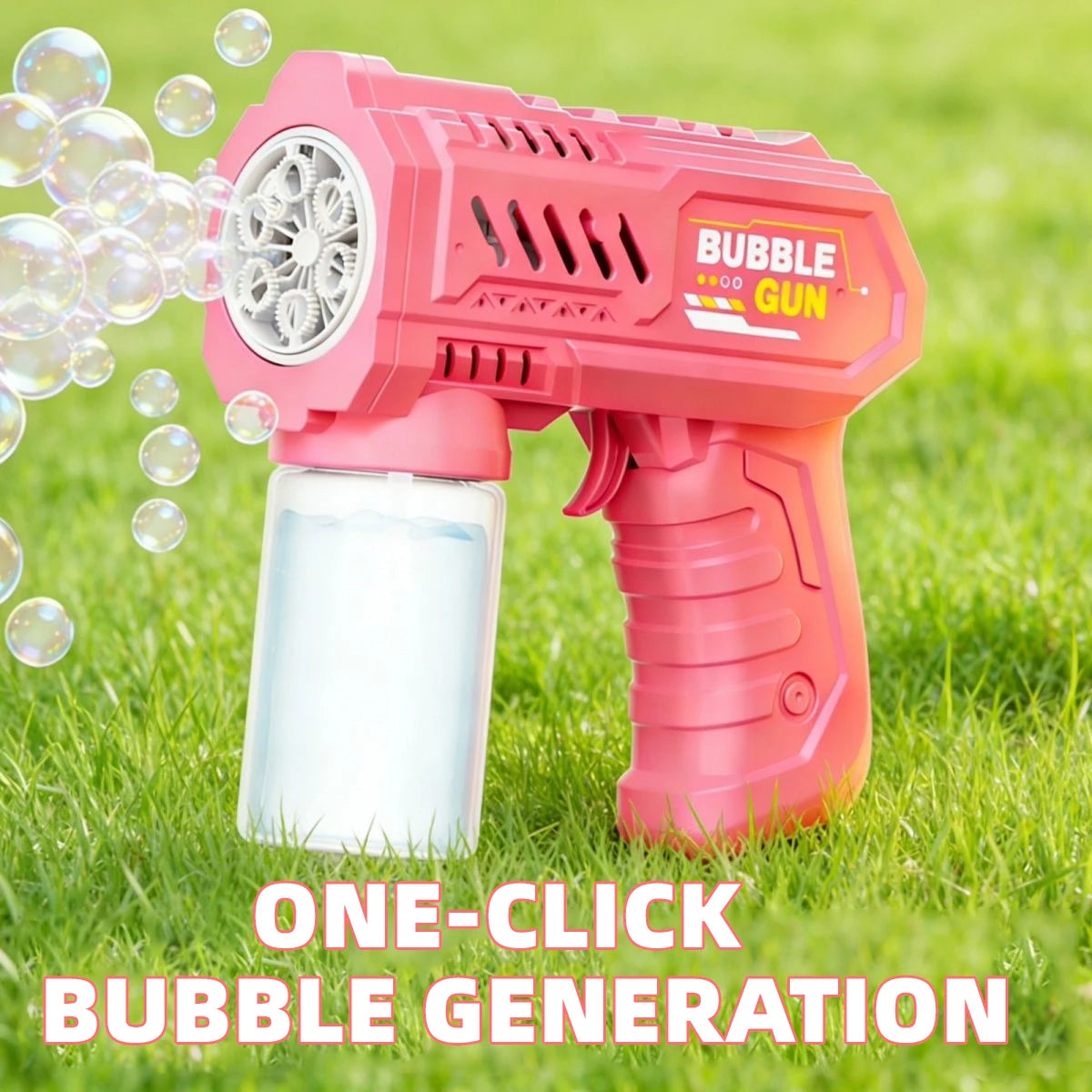 Automatic Bubble Gun with Rocket Launcher