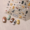 Cartoon Dog 5D Embossed Nail Art Stickers