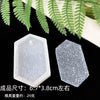 A set of clear silicone resin molds in various shapes including heart, round, oval, and rectangle molds displayed on a dark s
