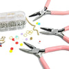 Complete Jewelry Making Tool Set with Pliers and Ring Sizer