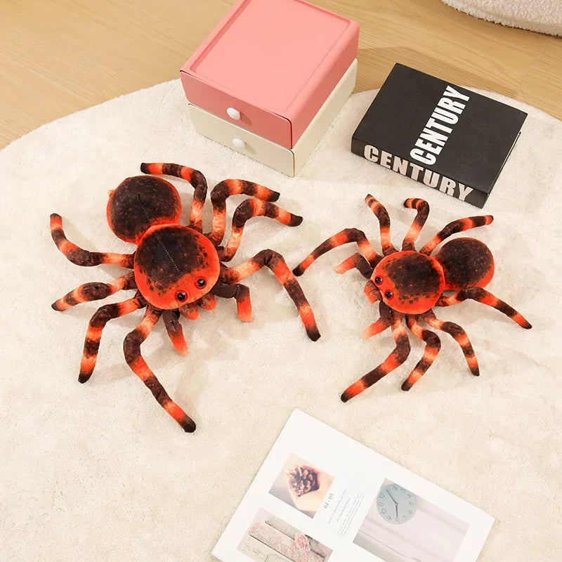 Realistic Tarantula Spider Plush Toy - Soft Cuddly Halloween Stuffed Animal