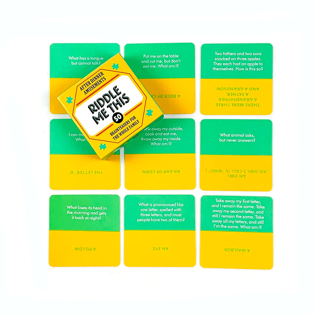 Riddle Me This: 50 Fun Dilemma Card Game for Family & Friends