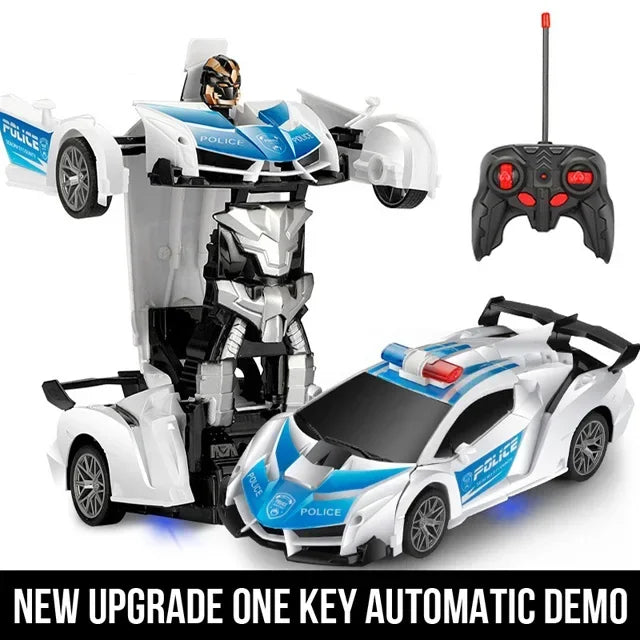 2-in-1 Remote Control Transforming Robot Car