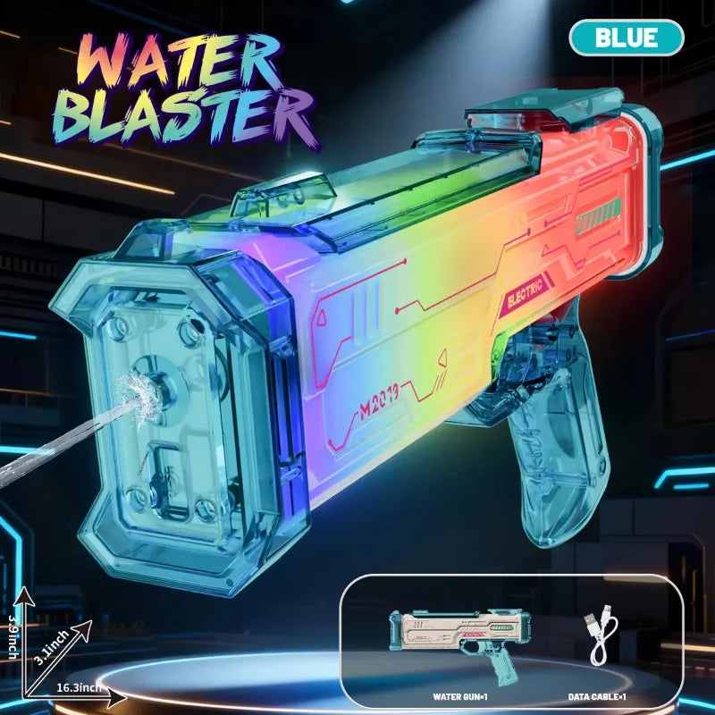 Kids' Electric Water Blaster with LED Lights & Sound Effects