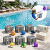 A set of plastic ocean rescue toys for toddlers including various sea creatures like a fish, shark, and dolphin.