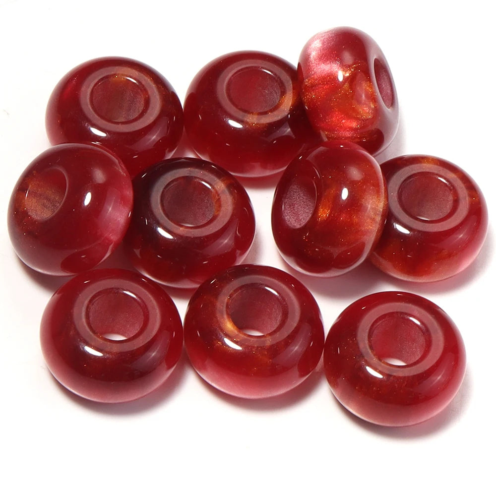 Colorful Resin Spacer Beads for Jewelry Making