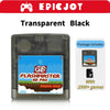 Transparent Black Retro Game Boy Flash cartridge package including 2500+ games