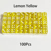 Multicolor Transparent Acrylic Dice Set – 100 Pieces