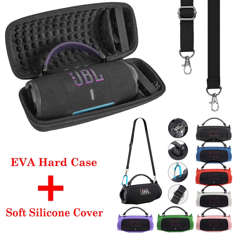 Protective Silicone & EVA Hard Case Set for JBL Charge 6