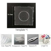 Template for DIY Fuse Beads Kit containing 1000 pieces of assorted 5mm colored beads.