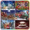 Christmas Diamond Painting Kit with Frame, Scenic Art for Adults