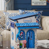 Beach Corner Book Nook Kit – Wooden Miniature Bookend with LED Light
