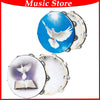 Professional Wooden Tambourine with Double Row Jingles