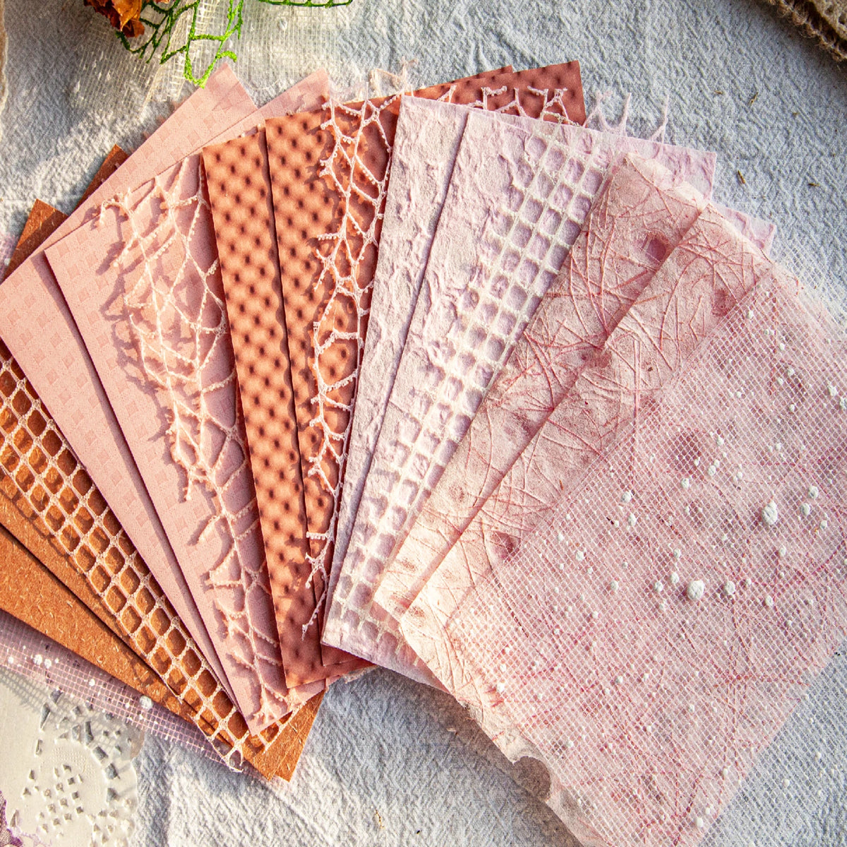 Vintage Textured Paper Pack for Junk Journaling and Scrapbooking