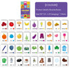 Animal Shape Color & Time Learning Flash Cards for Kids