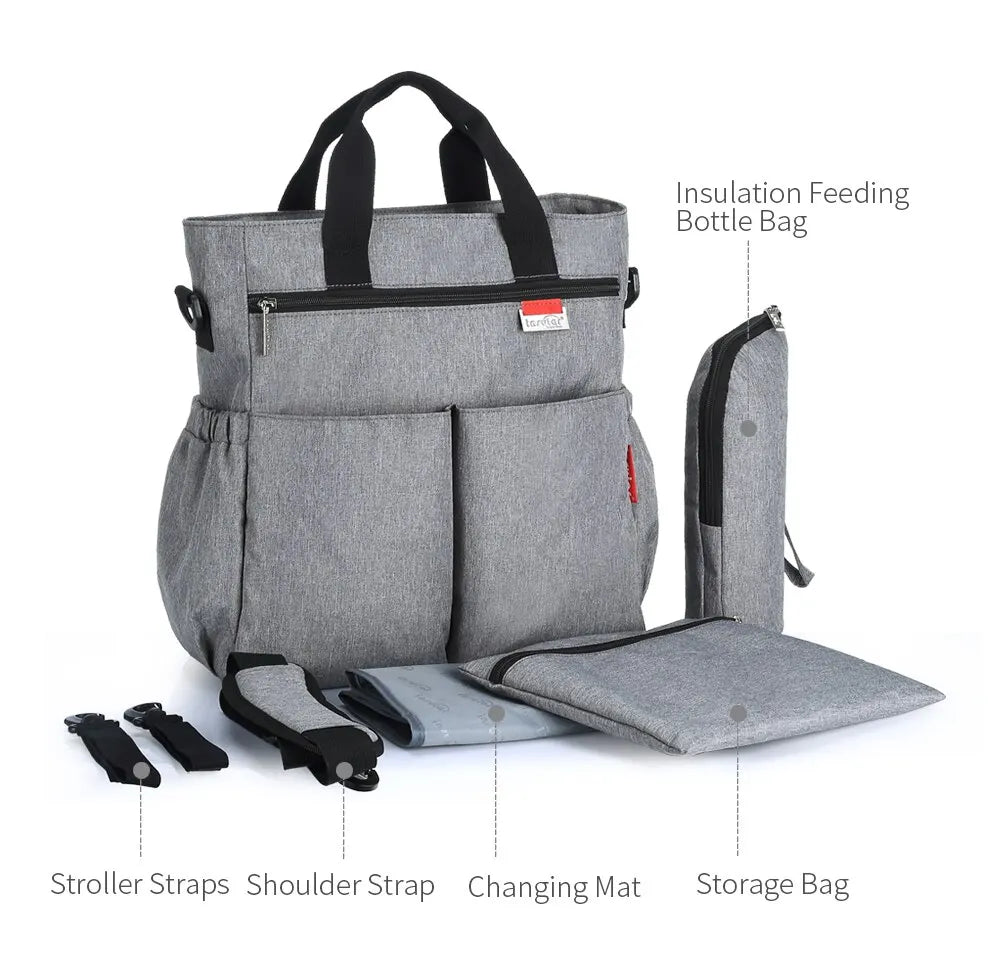 Multifunctional Waterproof Diaper Tote Bag for Parents
