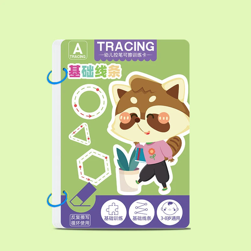 Reusable Pen Control Tracing Workbook for Toddlers