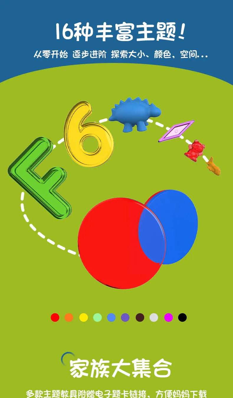 Translucent Colorful Letters & Numbers Set for Sensory Learning