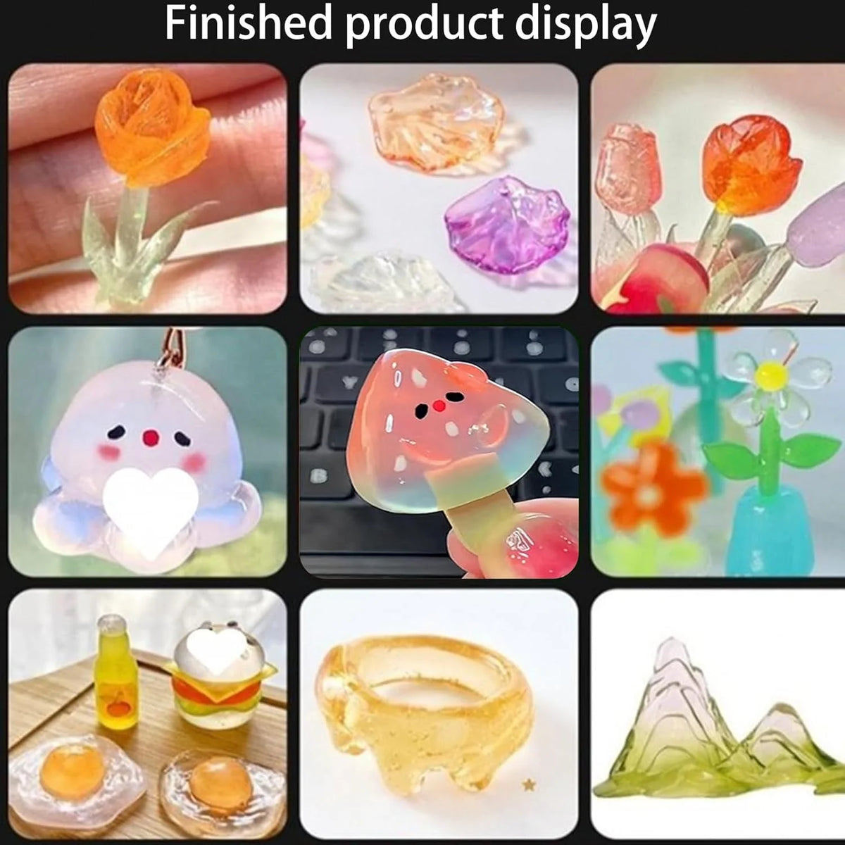 Crystal Clear UV Resin for Jewelry, Molds, and Miniature Crafts