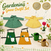 23-Inch Porch Goose Statue with Gardener Outfit and Accessories