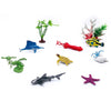 56-Piece Ocean Animal Figurines Set with Coral and Sea Creatures