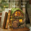 DIY Wooden Dollhouse Miniature Kit with LED Lights