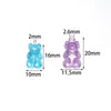 Colorful Gummy Bear Acrylic Beads for DIY Jewelry Making