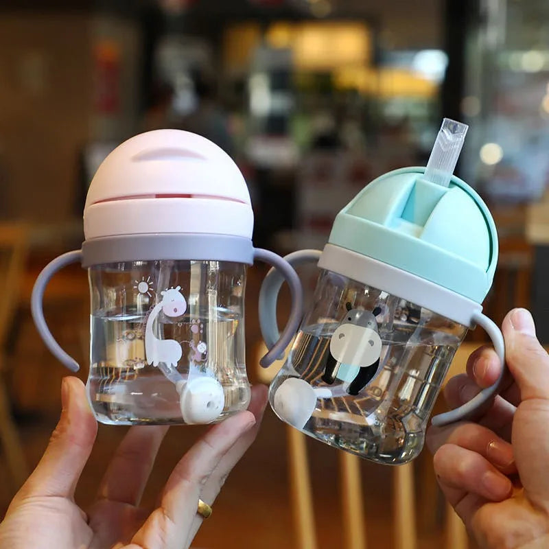 Baby Training Cup with Straw and Handles
